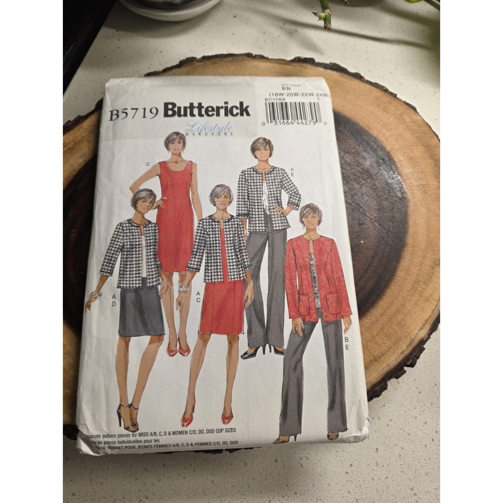 Butterick Pattern‎ #B5719 Lifestyle Wardrobe Separates, Women's US Size 8 - 16
